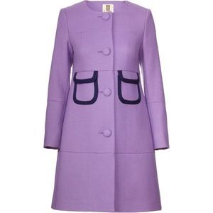 ISO Wool Twill Bound Pocket Coat by Orla Kiely